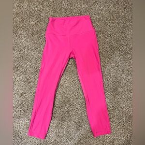 Lululemon pink align 23" inseam leggings size 6